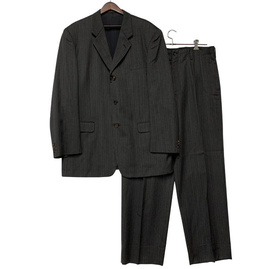【現状渡し品】【メンズ】 YOHJI YAMAMOTO COSTUME D'HOMME ヨウジヤマモトコスチュームドオム STRIPE SET-UP HJ-J80-169 HJ-P83-169 ストライプ セットアップ 140-251122-as-47-izu サイズ：6 カラー：グレー系 万代Net店