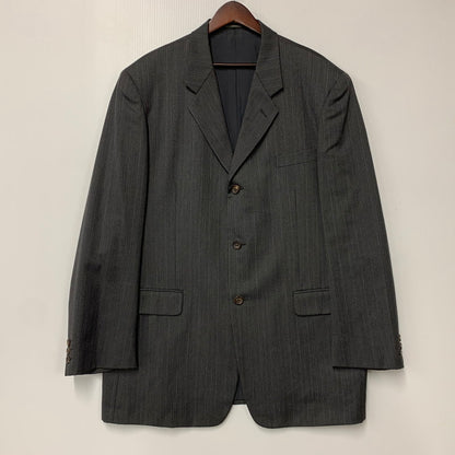 【現状渡し品】【メンズ】 YOHJI YAMAMOTO COSTUME D'HOMME ヨウジヤマモトコスチュームドオム STRIPE SET-UP HJ-J80-169 HJ-P83-169 ストライプ セットアップ 140-251122-as-47-izu サイズ：6 カラー：グレー系 万代Net店