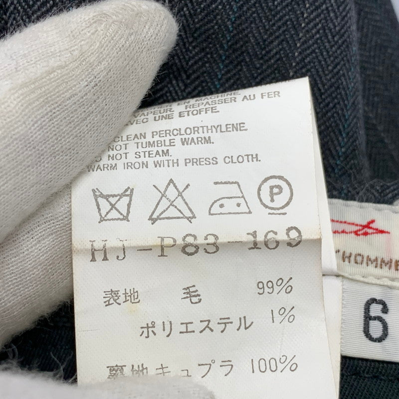 【現状渡し品】【メンズ】 YOHJI YAMAMOTO COSTUME D'HOMME ヨウジヤマモトコスチュームドオム STRIPE SET-UP HJ-J80-169 HJ-P83-169 ストライプ セットアップ 140-251122-as-47-izu サイズ：6 カラー：グレー系 万代Net店