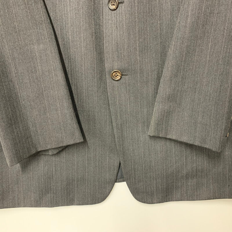 【現状渡し品】【メンズ】 YOHJI YAMAMOTO COSTUME D'HOMME ヨウジヤマモトコスチュームドオム STRIPE SET-UP HJ-J80-169 HJ-P83-169 ストライプ セットアップ 140-251122-as-47-izu サイズ：6 カラー：グレー系 万代Net店