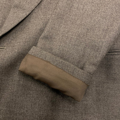 【中古品】【メンズ】 ATELIER SAB FOR MEN アトリエサブメン WOOL DOUBLE-BREASTED JACKET PANTS SET-UP ウール ダブルブレステッドジャケット パンツ セットアップ 140-251129-as-17-izu サイズ：上M/下L カラー：ブラウン 万代Net店