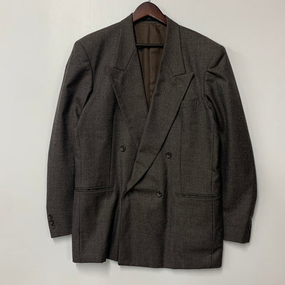 【中古品】【メンズ】 ATELIER SAB FOR MEN アトリエサブメン WOOL DOUBLE-BREASTED JACKET PANTS SET-UP ウール ダブルブレステッドジャケット パンツ セットアップ 140-251129-as-17-izu サイズ：上M/下L カラー：ブラウン 万代Net店