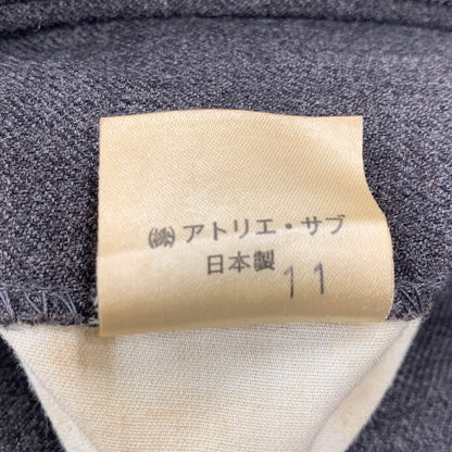 【中古品】【メンズ】 ATELIER SAB FOR MEN アトリエサブメン WOOL DOUBLE-BREASTED JACKET PANTS SET-UP ウール ダブルブレステッドジャケット パンツ セットアップ 140-251129-as-17-izu サイズ：上M/下L カラー：ブラウン 万代Net店