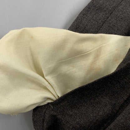 【中古品】【メンズ】 ATELIER SAB FOR MEN アトリエサブメン WOOL DOUBLE-BREASTED JACKET PANTS SET-UP ウール ダブルブレステッドジャケット パンツ セットアップ 140-251129-as-17-izu サイズ：上M/下L カラー：ブラウン 万代Net店