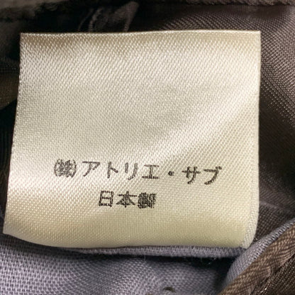 【中古品】【メンズ】 ATELIER SAB FOR MEN アトリエサブメン WOOL DOUBLE-BREASTED JACKET PANTS SET-UP ウール ダブルブレステッドジャケット パンツ セットアップ 140-251129-as-17-izu サイズ：上M/下L カラー：ブラウン 万代Net店