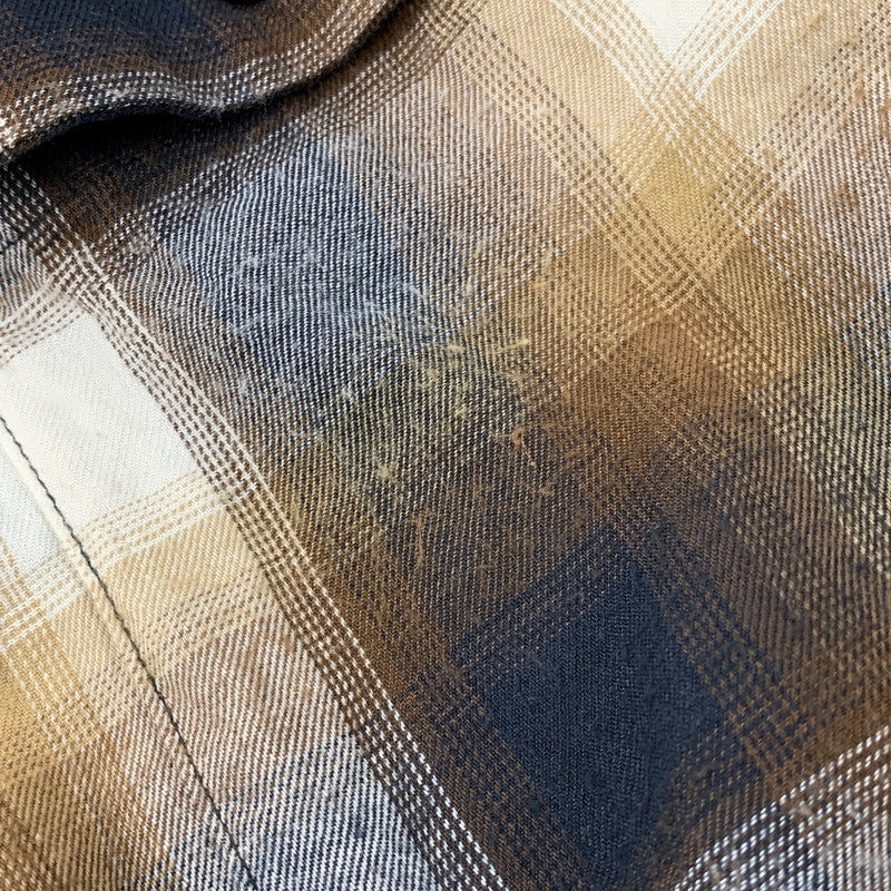 【中古品】【メンズ】 NEIGHBORHOOD ネイバーフッド BLOCKOMBRE SHIRT LS 231BENH-SHM05 ブロックオンブレ シャツ ロングスリーブ 長袖 チェック トップス 142-251124-as-14-izu サイズ：L カラー：マルチカラー 万代Net店