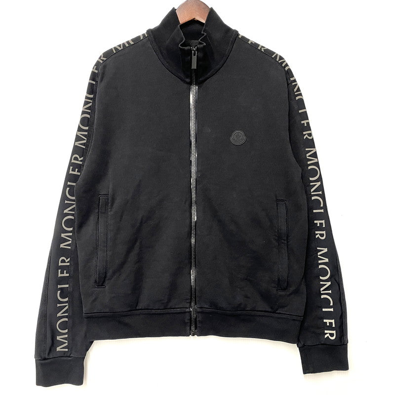 【中古品】【メンズ】 MONCLER モンクレール ZIP UP CARDIGAN H10918G00033 ジップアップ カーディガン トラックジャケット 141-251122-as-33-izu サイズ：M カラー：ブラック 万代Net店