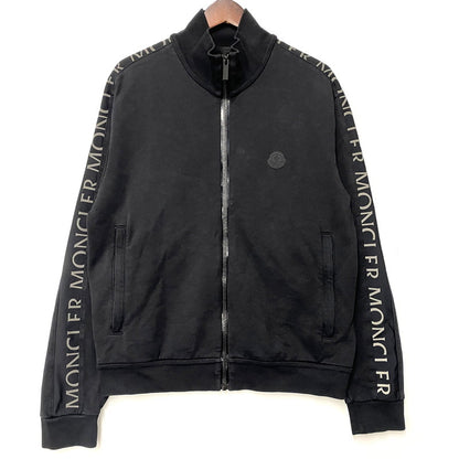 【中古品】【メンズ】 MONCLER モンクレール ZIP UP CARDIGAN H10918G00033 ジップアップ カーディガン トラックジャケット 141-251122-as-33-izu サイズ：M カラー：ブラック 万代Net店