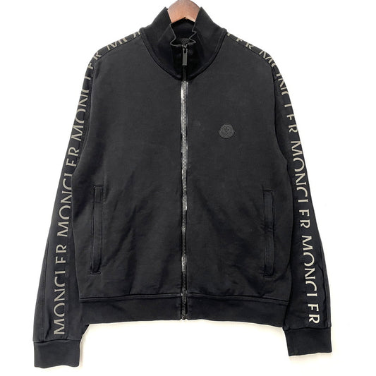 【中古品】【メンズ】 MONCLER モンクレール ZIP UP CARDIGAN H10918G00033 ジップアップ カーディガン トラックジャケット 141-251122-as-33-izu サイズ：M カラー：ブラック 万代Net店