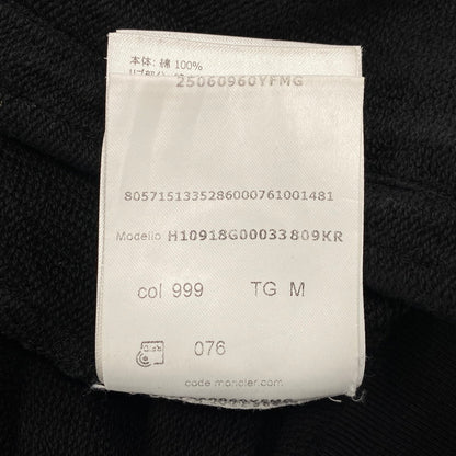 【中古品】【メンズ】 MONCLER モンクレール ZIP UP CARDIGAN H10918G00033 ジップアップ カーディガン トラックジャケット 141-251122-as-33-izu サイズ：M カラー：ブラック 万代Net店