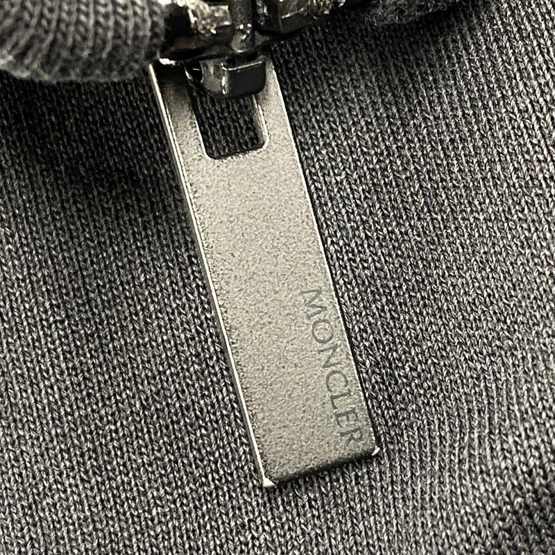 【中古品】【メンズ】 MONCLER モンクレール ZIP UP CARDIGAN H10918G00033 ジップアップ カーディガン トラックジャケット 141-251122-as-33-izu サイズ：M カラー：ブラック 万代Net店