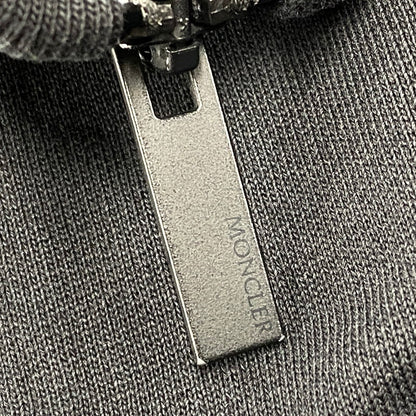 【中古品】【メンズ】 MONCLER モンクレール ZIP UP CARDIGAN H10918G00033 ジップアップ カーディガン トラックジャケット 141-251122-as-33-izu サイズ：M カラー：ブラック 万代Net店