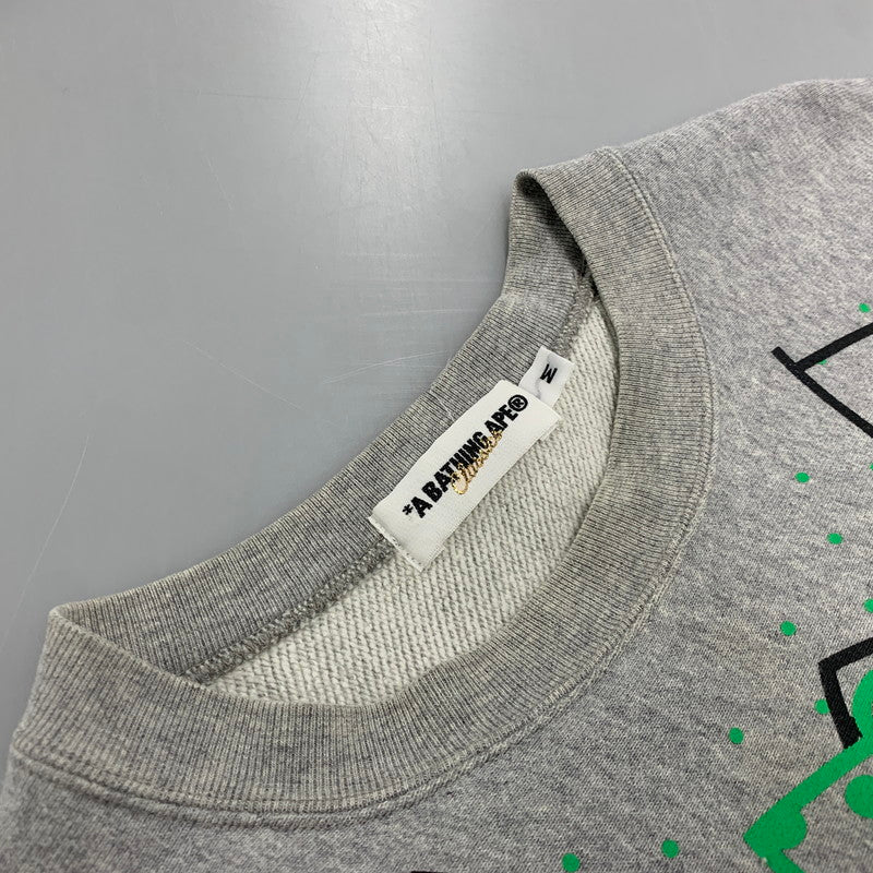 【中古品】【メンズ】 TUXEDO PRINT SWEAT タキシシード プリント スウェット トレーナー 長袖 トップス 142-260105-as-11-izu サイズ：M カラー：グレー 万代Net店