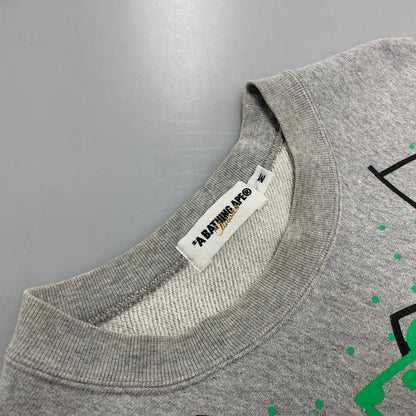 【中古品】【メンズ】 TUXEDO PRINT SWEAT タキシシード プリント スウェット トレーナー 長袖 トップス 142-260105-as-11-izu サイズ：M カラー：グレー 万代Net店