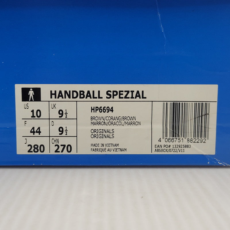 【中古品】【メンズ】 adidas アディダス × SHUKYU シュウキュウ × E-WAX イーワックス HANDBALL SPEZIAL HP6694 ハンドボール スペツィアル スニーカー シューズ 靴 161-251123-as-01-izu サイズ：28cm カラー：BROWN/CORANG/BROWN 万代Net店