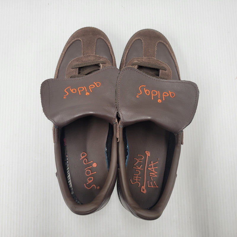 【中古品】【メンズ】 adidas アディダス × SHUKYU シュウキュウ × E-WAX イーワックス HANDBALL SPEZIAL HP6694 ハンドボール スペツィアル スニーカー シューズ 靴 161-251123-as-01-izu サイズ：28cm カラー：BROWN/CORANG/BROWN 万代Net店