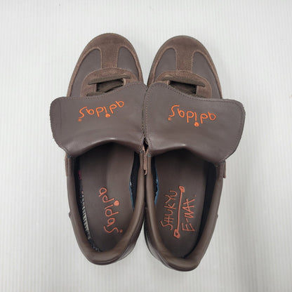 【中古品】【メンズ】 adidas アディダス × SHUKYU シュウキュウ × E-WAX イーワックス HANDBALL SPEZIAL HP6694 ハンドボール スペツィアル スニーカー シューズ 靴 161-251123-as-01-izu サイズ：28cm カラー：BROWN/CORANG/BROWN 万代Net店