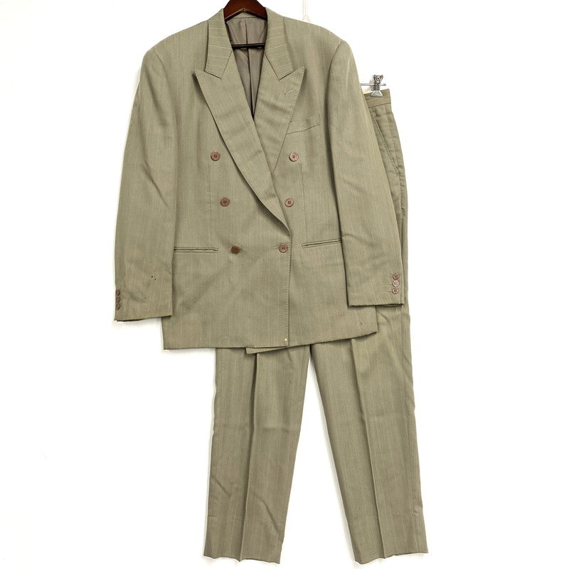 【現状渡し品】【メンズ】 KENZO PARIS ケンゾー STRIPE TAILORED SET UP ストライプ テーラード セットアップ 日本製 141-251202-as-22-izu サイズ：3 カラー：グリーン系 万代Net店