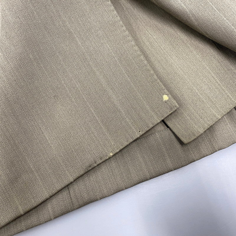 【現状渡し品】【メンズ】 KENZO PARIS ケンゾー STRIPE TAILORED SET UP ストライプ テーラード セットアップ 日本製 141-251202-as-22-izu サイズ：3 カラー：グリーン系 万代Net店