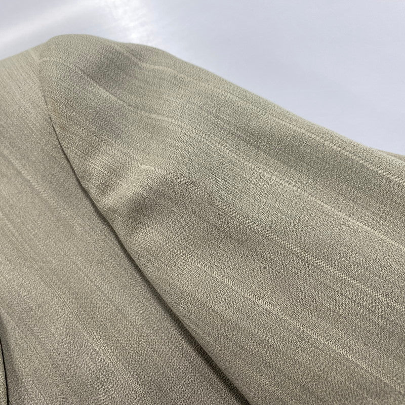 【現状渡し品】【メンズ】 KENZO PARIS ケンゾー STRIPE TAILORED SET UP ストライプ テーラード セットアップ 日本製 141-251202-as-22-izu サイズ：3 カラー：グリーン系 万代Net店