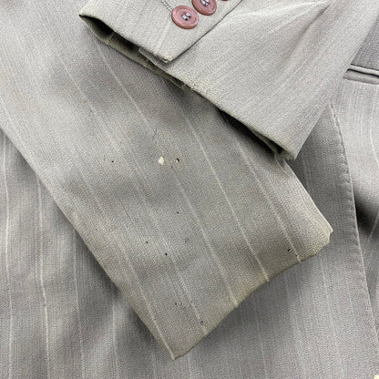 【現状渡し品】【メンズ】 KENZO PARIS ケンゾー STRIPE TAILORED SET UP ストライプ テーラード セットアップ 日本製 141-251202-as-22-izu サイズ：3 カラー：グリーン系 万代Net店