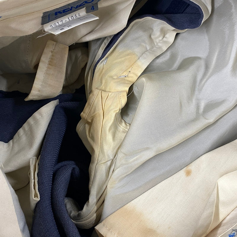 【現状渡し品】【メンズ】 KENZO PARIS ケンゾー TAILORED SET UP テーラード セットアップ 日本製 141-251202-as-23-izu サイズ：4 カラー：ブルー系 万代Net店