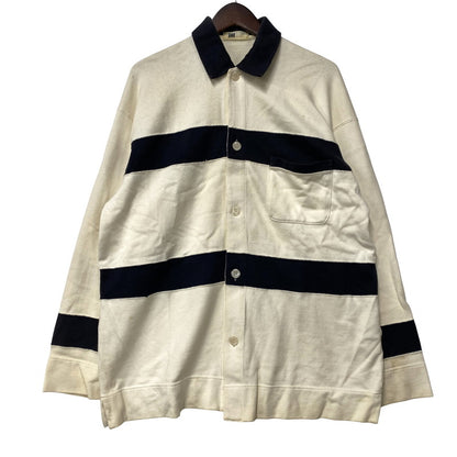 【現状渡し品】【メンズ】 ISSEY MIYAKE イッセイミヤケ SWEAT POLO CARDIGAN スウェット ポロ カーディガン 140-251202-as-14-izu サイズ：L カラー：ホワイト系 万代Net店