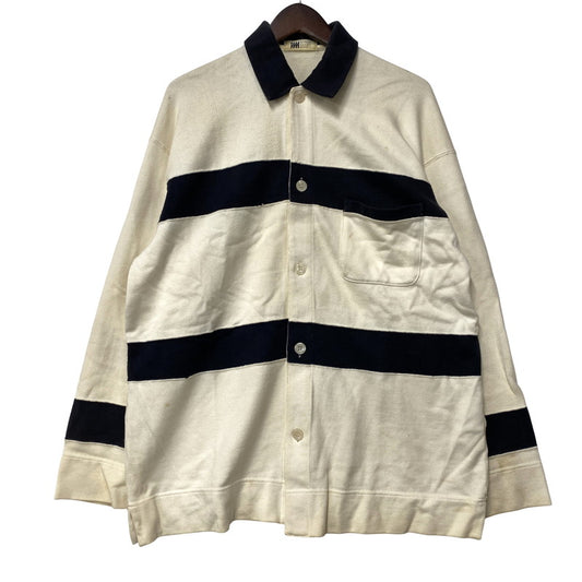 【現状渡し品】【メンズ】 ISSEY MIYAKE イッセイミヤケ SWEAT POLO CARDIGAN スウェット ポロ カーディガン 140-251202-as-14-izu サイズ：L カラー：ホワイト系 万代Net店