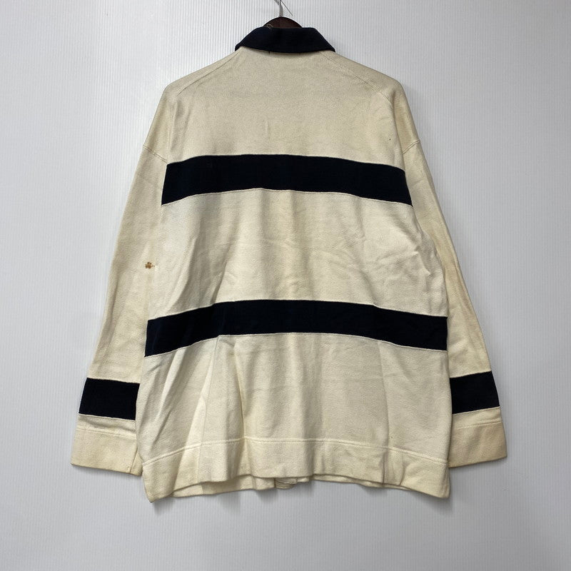 【現状渡し品】【メンズ】 ISSEY MIYAKE イッセイミヤケ SWEAT POLO CARDIGAN スウェット ポロ カーディガン 140-251202-as-14-izu サイズ：L カラー：ホワイト系 万代Net店