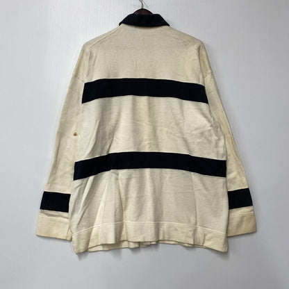 【現状渡し品】【メンズ】 ISSEY MIYAKE イッセイミヤケ SWEAT POLO CARDIGAN スウェット ポロ カーディガン 140-251202-as-14-izu サイズ：L カラー：ホワイト系 万代Net店