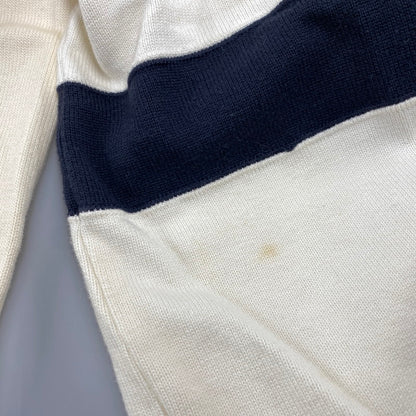 【現状渡し品】【メンズ】 ISSEY MIYAKE イッセイミヤケ SWEAT POLO CARDIGAN スウェット ポロ カーディガン 140-251202-as-14-izu サイズ：L カラー：ホワイト系 万代Net店