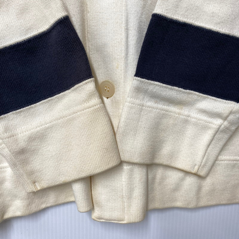 【現状渡し品】【メンズ】 ISSEY MIYAKE イッセイミヤケ SWEAT POLO CARDIGAN スウェット ポロ カーディガン 140-251202-as-14-izu サイズ：L カラー：ホワイト系 万代Net店