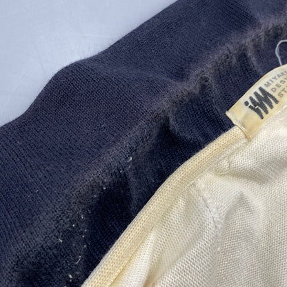 【現状渡し品】【メンズ】 ISSEY MIYAKE イッセイミヤケ SWEAT POLO CARDIGAN スウェット ポロ カーディガン 140-251202-as-14-izu サイズ：L カラー：ホワイト系 万代Net店