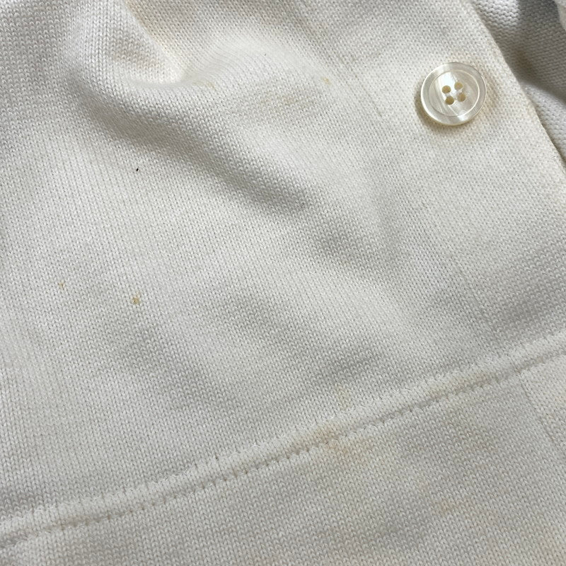 【現状渡し品】【メンズ】 ISSEY MIYAKE イッセイミヤケ SWEAT POLO CARDIGAN スウェット ポロ カーディガン 140-251202-as-14-izu サイズ：L カラー：ホワイト系 万代Net店