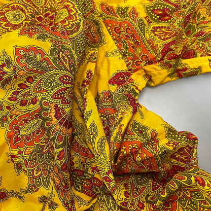 【中古品】【メンズ】 CHRISTIAN DIOR MONSIEUR SPORTSWEAR クリスチャン ディオール ムッシュ スポーツウェア PAISLEY OPEN COLLAR SS SHIRT ペイズリー オープンカラー ショートスリーブ シャツ 半袖 141-251202-as-17-izu サイズ：L カラー：イエロー系 万代Net店