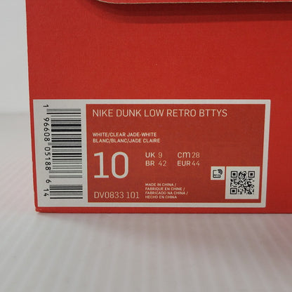 【中古品】【メンズ】 NIKE ナイキ DUNK LOW RETRO BTTYS DV0833-101 ダンク ロー レトロ BTTYS スニーカー シューズ 靴 160-251124-as-04-izu サイズ：28cm カラー：WHITE/CLEAR JADE-WHITE 万代Net店
