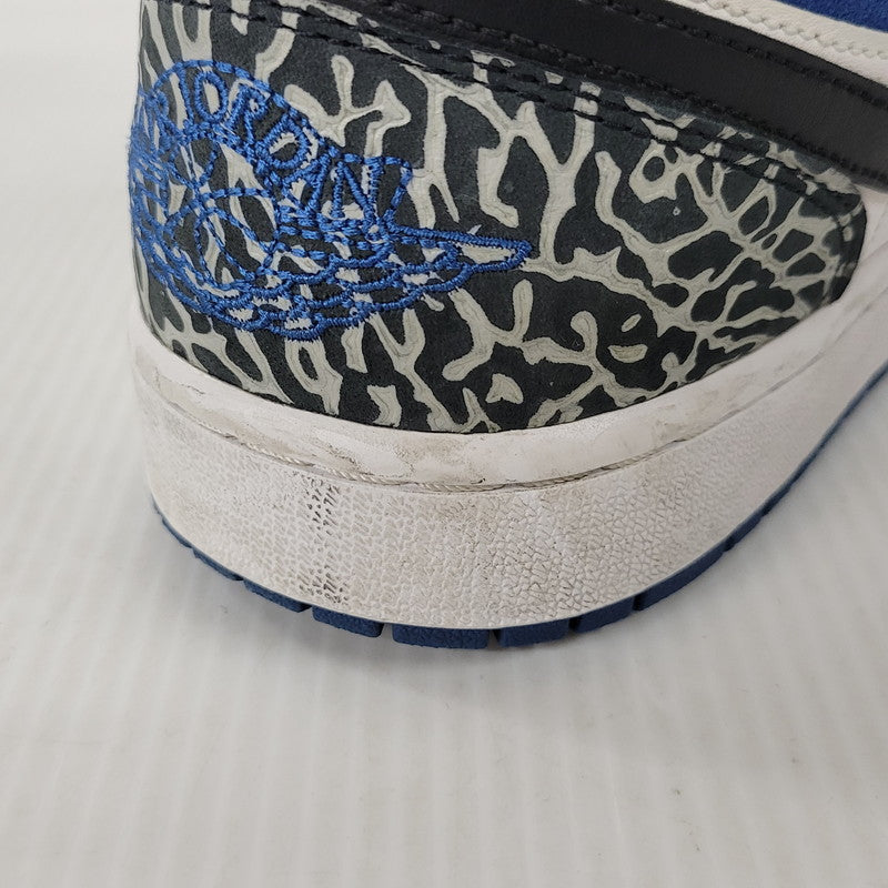 【中古品】【メンズ】 NIKE ナイキ AIR JORDAN 1 LOW SE DM1199-140 エア ジョーダン 1 ロー SE スニーカー シューズ 靴 160-251124-as-03-izu サイズ：28.5cm カラー：WHITE/DK MARINA BLUE-BLACK 万代Net店