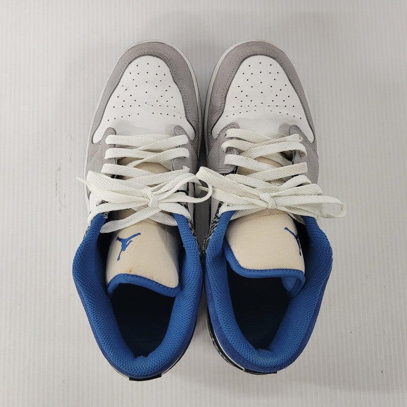 【中古品】【メンズ】 NIKE ナイキ AIR JORDAN 1 LOW SE DM1199-140 エア ジョーダン 1 ロー SE スニーカー シューズ 靴 160-251124-as-03-izu サイズ：28.5cm カラー：WHITE/DK MARINA BLUE-BLACK 万代Net店