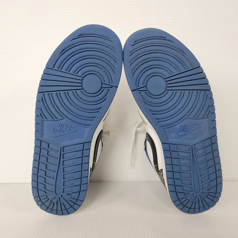 【中古品】【メンズ】 NIKE ナイキ AIR JORDAN 1 LOW SE DM1199-140 エア ジョーダン 1 ロー SE スニーカー シューズ 靴 160-251124-as-03-izu サイズ：28.5cm カラー：WHITE/DK MARINA BLUE-BLACK 万代Net店