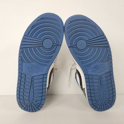 【中古品】【メンズ】 NIKE ナイキ AIR JORDAN 1 LOW SE DM1199-140 エア ジョーダン 1 ロー SE スニーカー シューズ 靴 160-251124-as-03-izu サイズ：28.5cm カラー：WHITE/DK MARINA BLUE-BLACK 万代Net店