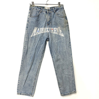 【中古品】【メンズ】 MADE EXTREME メイドエクストリーム DENIM PANTS デニムパンツ 刺繍 ジーンズ ボトムス 153-251202-as-13-izu サイズ：L カラー：ライトインディゴ 万代Net店