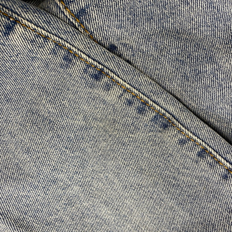 【中古品】【メンズ】 MADE EXTREME メイドエクストリーム DENIM PANTS デニムパンツ 刺繍 ジーンズ ボトムス 153-251202-as-13-izu サイズ：L カラー：ライトインディゴ 万代Net店