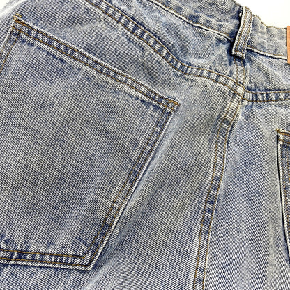 【中古品】【メンズ】 MADE EXTREME メイドエクストリーム DENIM PANTS デニムパンツ 刺繍 ジーンズ ボトムス 153-251202-as-13-izu サイズ：L カラー：ライトインディゴ 万代Net店