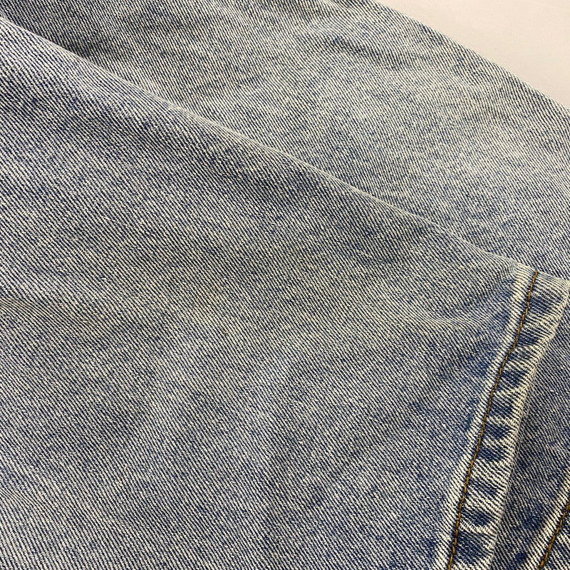 【中古品】【メンズ】 MADE EXTREME メイドエクストリーム DENIM PANTS デニムパンツ 刺繍 ジーンズ ボトムス 153-251202-as-13-izu サイズ：L カラー：ライトインディゴ 万代Net店
