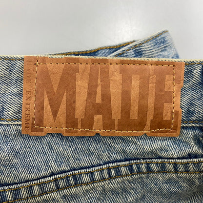 【中古品】【メンズ】 MADE EXTREME メイドエクストリーム DENIM PANTS デニムパンツ 刺繍 ジーンズ ボトムス 153-251202-as-13-izu サイズ：L カラー：ライトインディゴ 万代Net店