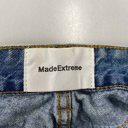【中古品】【メンズ】 MADE EXTREME メイドエクストリーム DENIM PANTS デニムパンツ 刺繍 ジーンズ ボトムス 153-251202-as-13-izu サイズ：L カラー：ライトインディゴ 万代Net店
