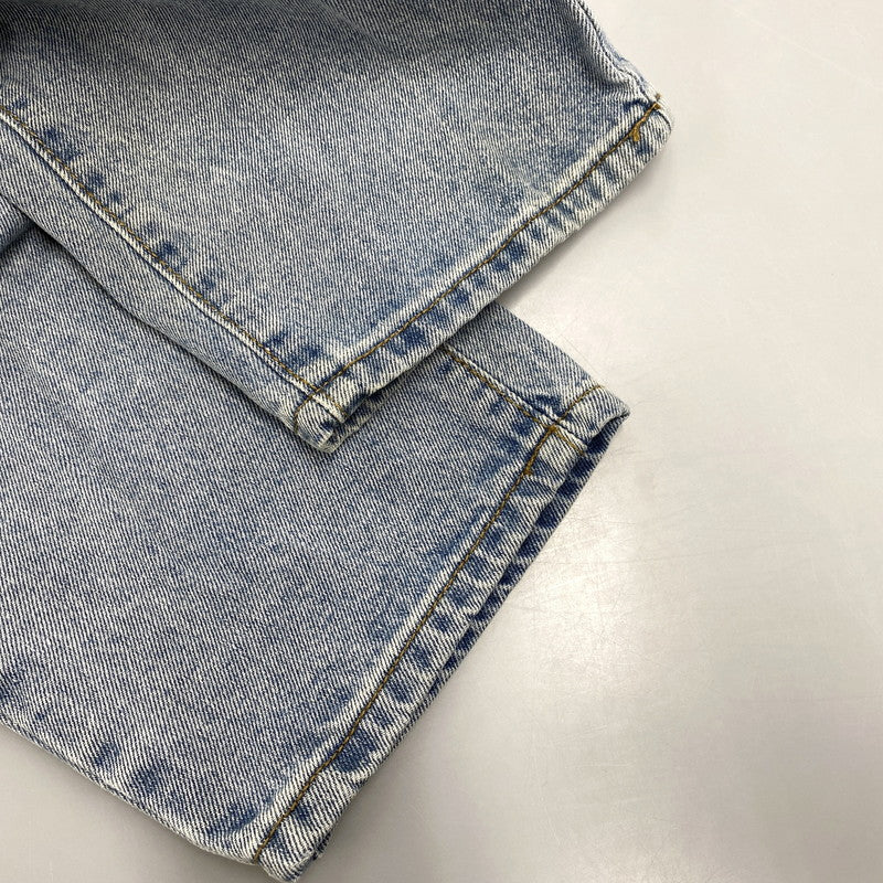 【中古品】【メンズ】 MADE EXTREME メイドエクストリーム DENIM PANTS デニムパンツ 刺繍 ジーンズ ボトムス 153-251202-as-13-izu サイズ：L カラー：ライトインディゴ 万代Net店
