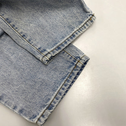 【中古品】【メンズ】 MADE EXTREME メイドエクストリーム DENIM PANTS デニムパンツ 刺繍 ジーンズ ボトムス 153-251202-as-13-izu サイズ：L カラー：ライトインディゴ 万代Net店