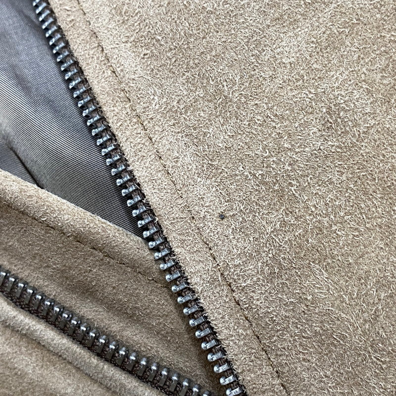 【中古品】【メンズ】 BEAUTY&YOUTH UNITED ARROWS ビューティアンドユースユナイテッドアローズ 1225-199-8634 ゴート スエード シングル ライダース ジャケット アウター 147-251202-as-30-izu サイズ：L カラー：ベージュ 万代Net店