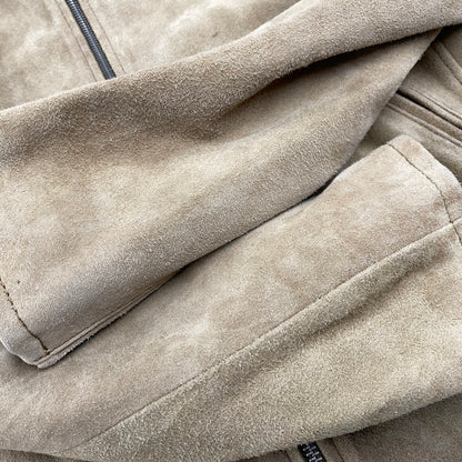 【中古品】【メンズ】 BEAUTY&YOUTH UNITED ARROWS ビューティアンドユースユナイテッドアローズ 1225-199-8634 ゴート スエード シングル ライダース ジャケット アウター 147-251202-as-30-izu サイズ：L カラー：ベージュ 万代Net店